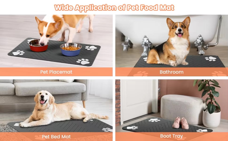 Waterproof pet feeding mat