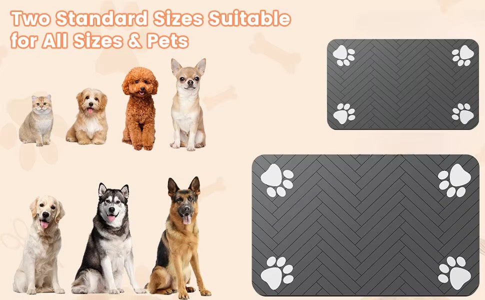 Waterproof pet feeding mat