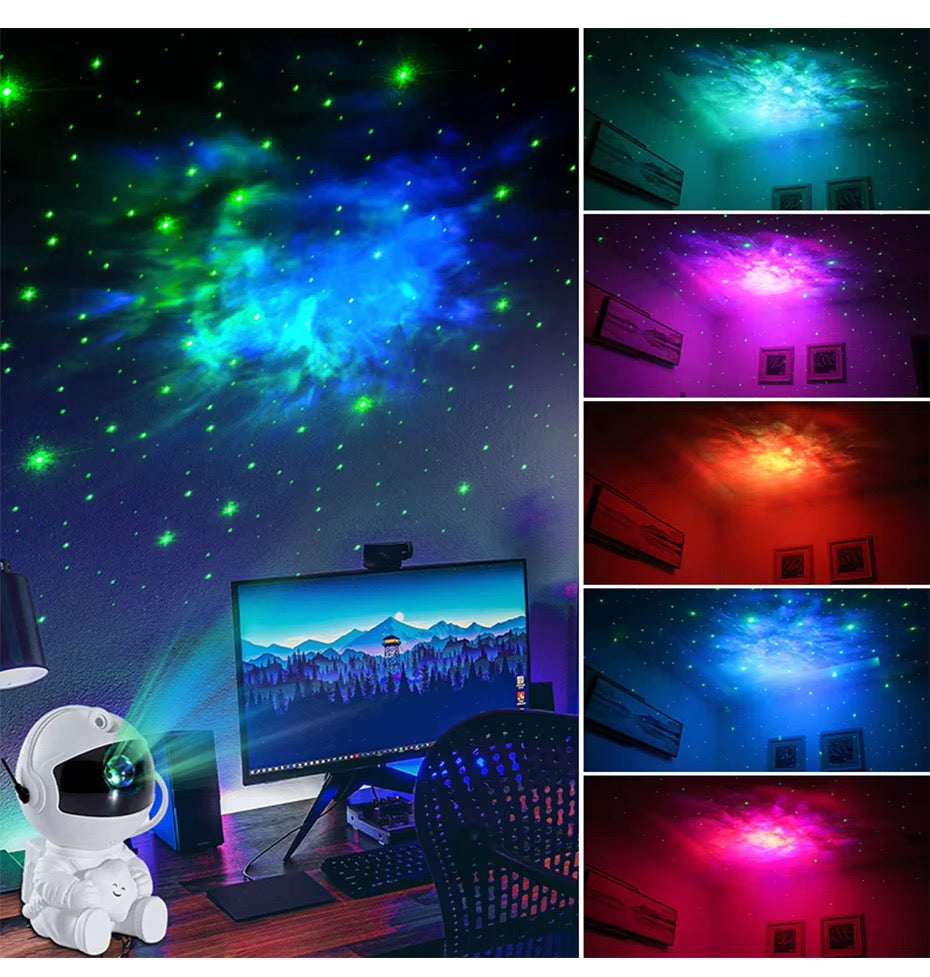 Star Projector Galaxy Night Light Astronaut