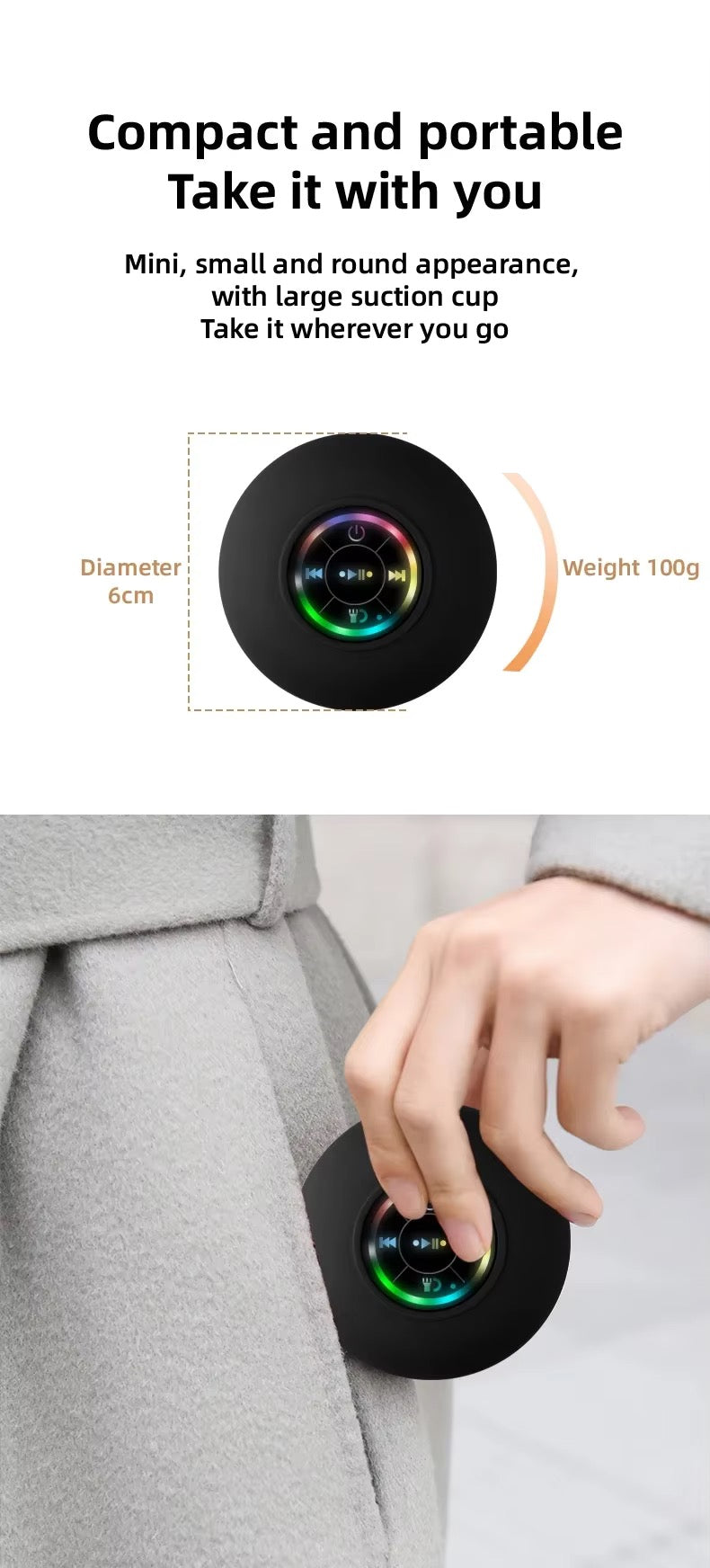 Wireless Shower Speaker