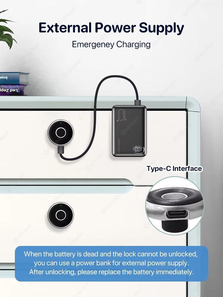 Biometric Electronic Lock for Furniture Drawer