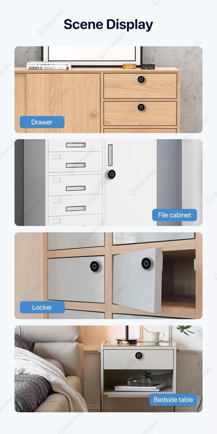 Biometric Electronic Lock for Furniture Drawer